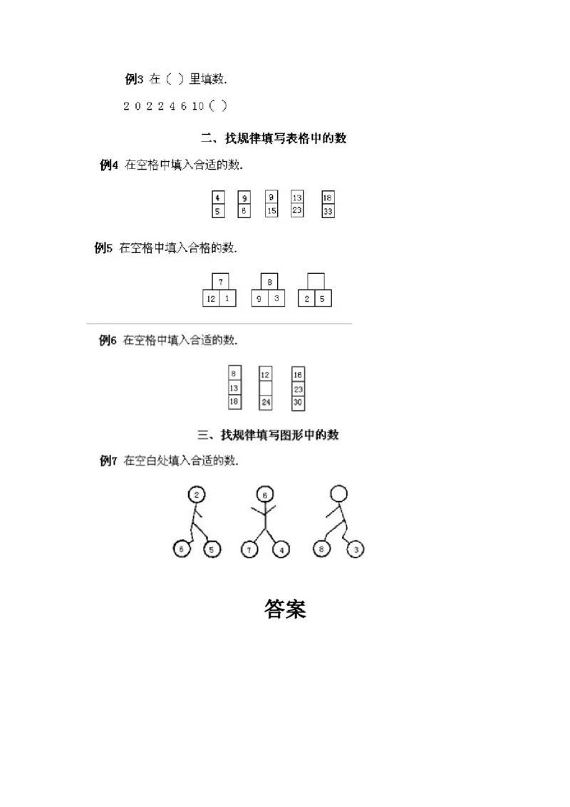 小学二年级下册数学奥数知识点讲解第7课《数字游戏问题1》试题附答案_一年级上下册资料_3-2-1、小学奥数一年级_3-2-2、小学奥数二年级_小学二年级下册数学奥数知识点讲解