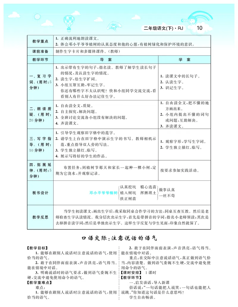 智慧树语文2年级下（RJ）_二年级上下册资料_小学二年级学习资料-25年更新版_2-02、小学二年级语文下册_2-2-3、课件、讲义、教案