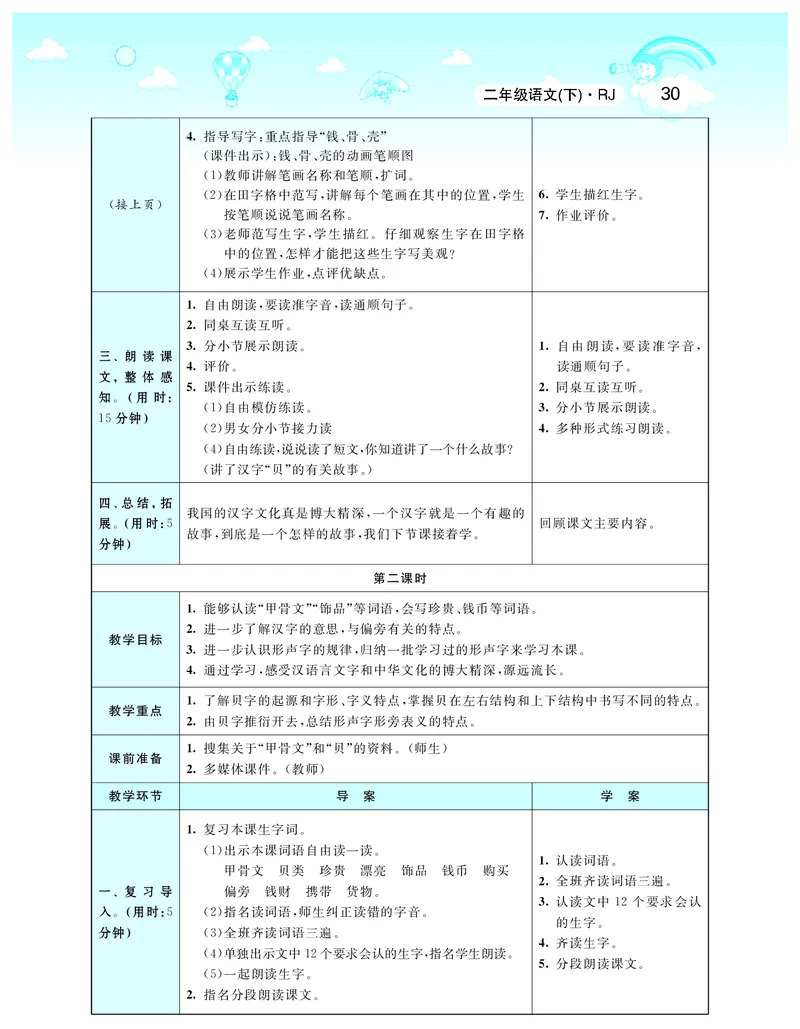 智慧树语文2年级下（RJ）_二年级上下册资料_小学二年级学习资料-25年更新版_2-02、小学二年级语文下册_2-2-3、课件、讲义、教案