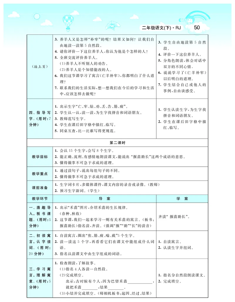 智慧树语文2年级下（RJ）_二年级上下册资料_小学二年级学习资料-25年更新版_2-02、小学二年级语文下册_2-2-3、课件、讲义、教案
