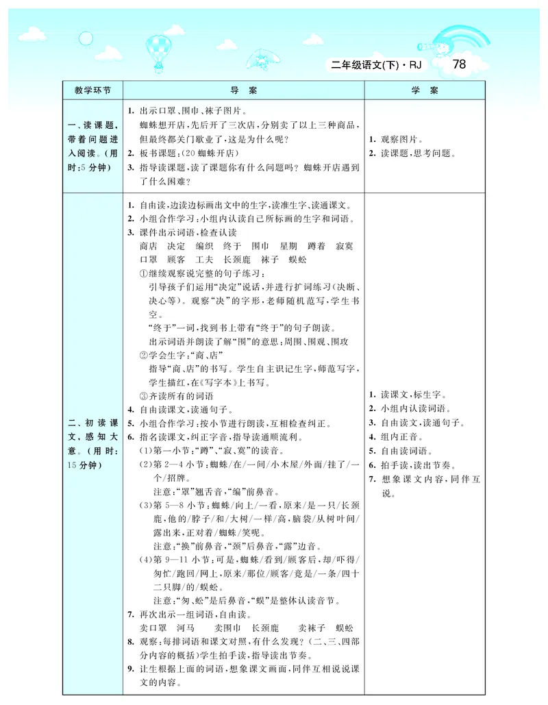 智慧树语文2年级下（RJ）_二年级上下册资料_小学二年级学习资料-25年更新版_2-02、小学二年级语文下册_2-2-3、课件、讲义、教案