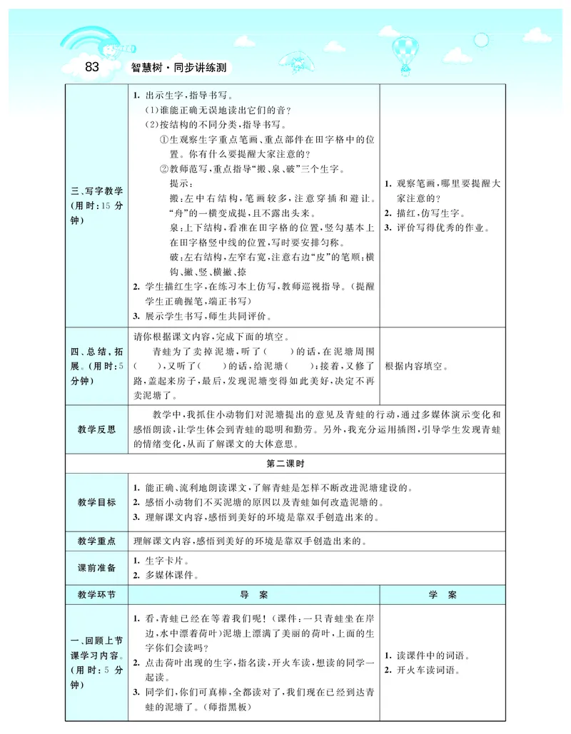 智慧树语文2年级下（RJ）_二年级上下册资料_小学二年级学习资料-25年更新版_2-02、小学二年级语文下册_2-2-3、课件、讲义、教案