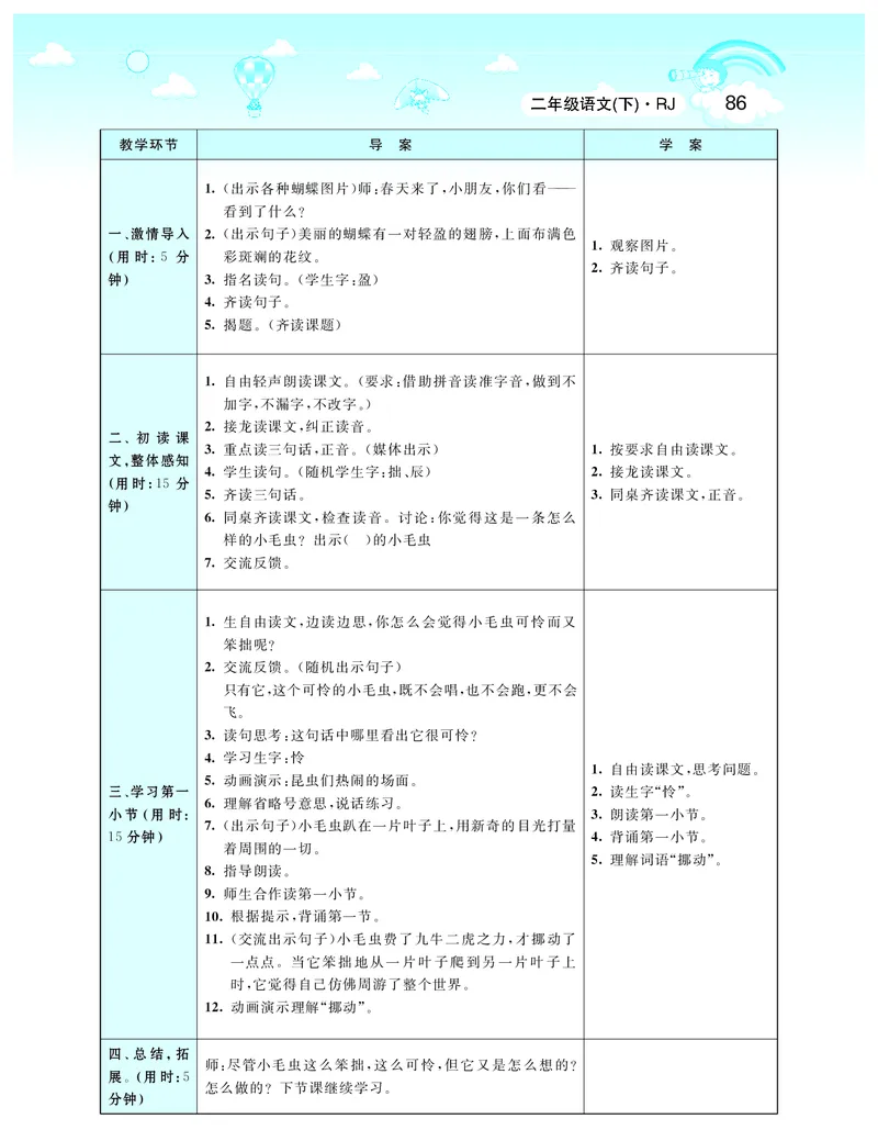 智慧树语文2年级下（RJ）_二年级上下册资料_小学二年级学习资料-25年更新版_2-02、小学二年级语文下册_2-2-3、课件、讲义、教案