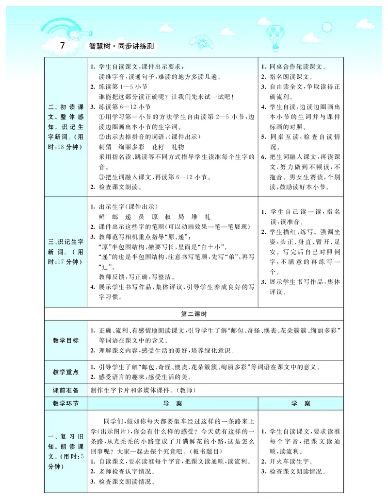 智慧树语文2年级下（RJ）_二年级上下册资料_小学二年级学习资料-25年更新版_2-02、小学二年级语文下册_2-2-3、课件、讲义、教案