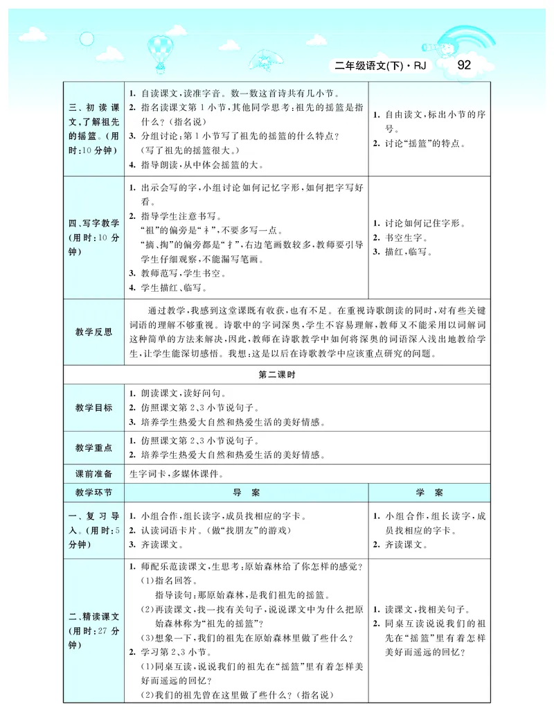 智慧树语文2年级下（RJ）_二年级上下册资料_小学二年级学习资料-25年更新版_2-02、小学二年级语文下册_2-2-3、课件、讲义、教案