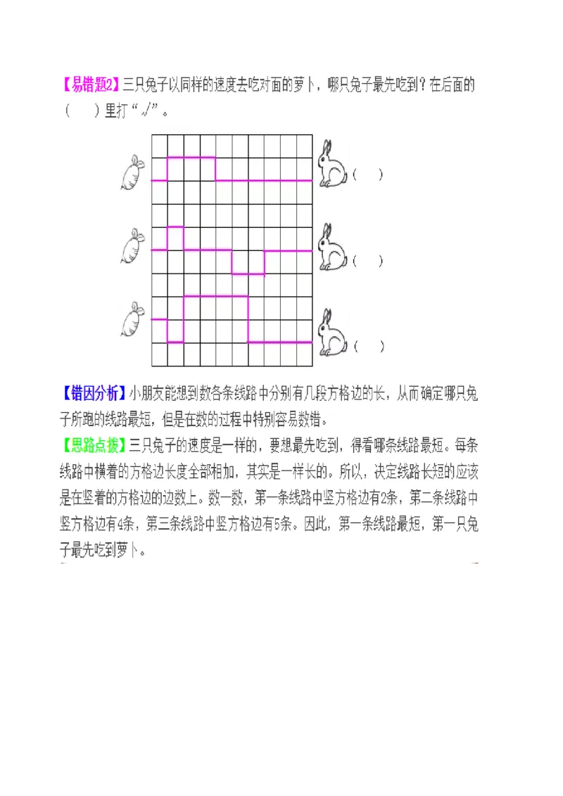 北师大版数学一年级上易错题_一年级上下册资料_小学一年级学习资料-25年更新版_1-03、小学一年级数学上册_北师大版_07、专项练习_易错题