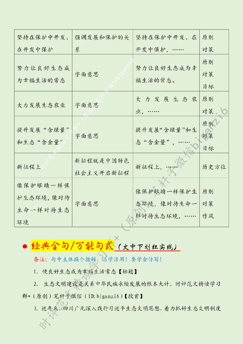 0104---标注绿-使良好生态成为幸福生活常态_2026考公资料_（57）申论材料_00、笔杆子晨读材料_2024笔杆子晨读_笔杆子1月时政