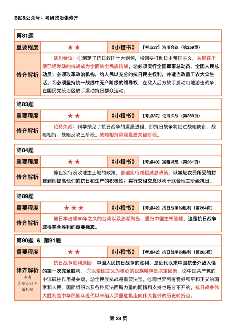 #2025强化系列#Q01修齐一千题逐题解析（冲刺版）史纲_2026考公资料_（49）政治理论合集_政治理论合集_2025考研政治_03.肖秀荣_02.张修齐_05.模考课程_课件笔记