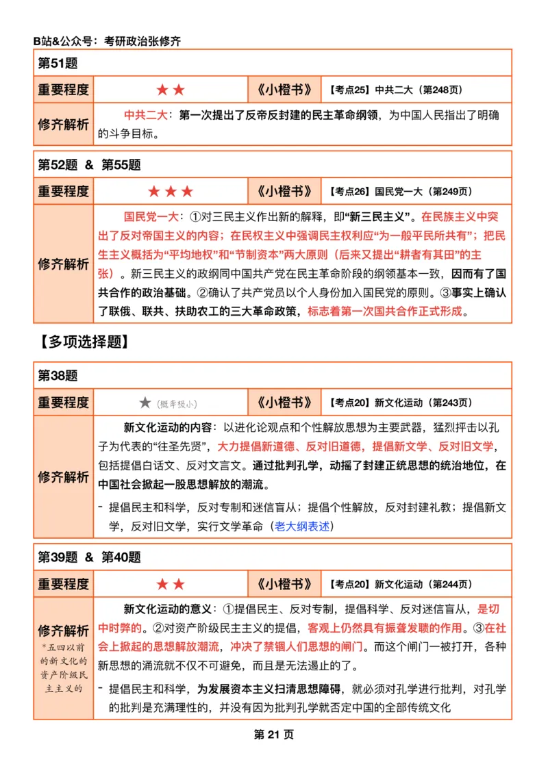 #2025强化系列#Q01修齐一千题逐题解析（冲刺版）史纲_2026考公资料_（49）政治理论合集_政治理论合集_2025考研政治_03.肖秀荣_02.张修齐_05.模考课程_课件笔记