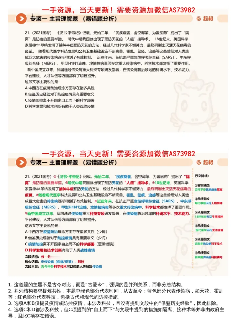 01言语专项刷题1_文字解析版_2026考公资料_（05）超格_行测申论2025超格合集(行测&申论&政治理论)_行测申论2025省考超格超大杯刷题课（五合一）_超格五合一文字解析版_言语理解