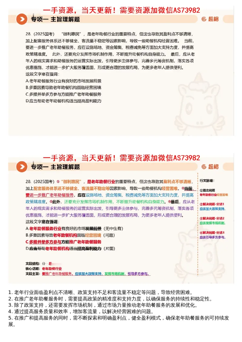 01言语专项刷题1_文字解析版_2026考公资料_（05）超格_行测申论2025超格合集(行测&申论&政治理论)_行测申论2025省考超格超大杯刷题课（五合一）_超格五合一文字解析版_言语理解