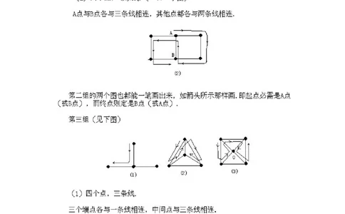 小学二年级下册数学奥数知识点讲解第5课《一笔画问题》试题附答案_一年级上下册资料_3-2-1、小学奥数一年级_3-2-2、小学奥数二年级_小学二年级下册数学奥数知识点讲解