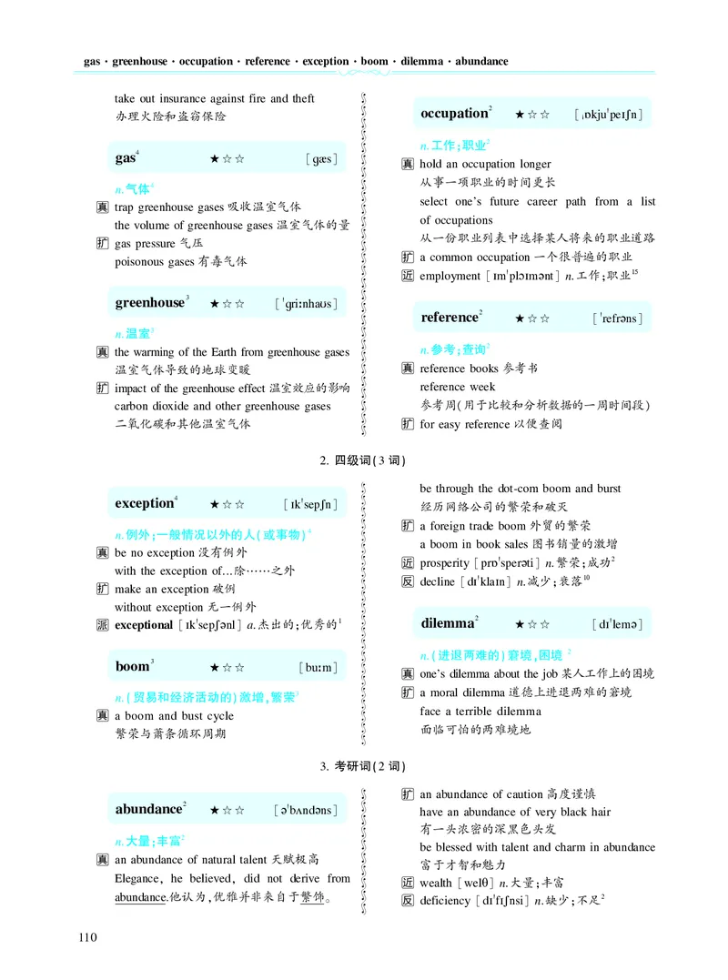 第三章以阅读理解为中心（190词）_考研英语真题_考研英语（二）历年真题_单词资料_英语二黄皮书词汇电子版（题型精简版）