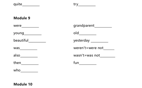 外研一起三下单词默写表_三年级上下册资料_三年级上语数英上下册学习资料_3-8-6、小学三年级英语下册_外研版一起点_6、专项练习