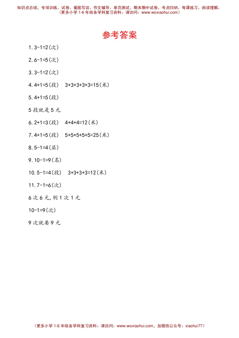 人教新课标一年级下册数学专题教程：第五模块&ldquo;锯木头&rdquo;类应用题_一年级上下册资料_一年级上语数英上下册学习资料_3-6-4、小学一年级数学下册_人教版_10、课件教案