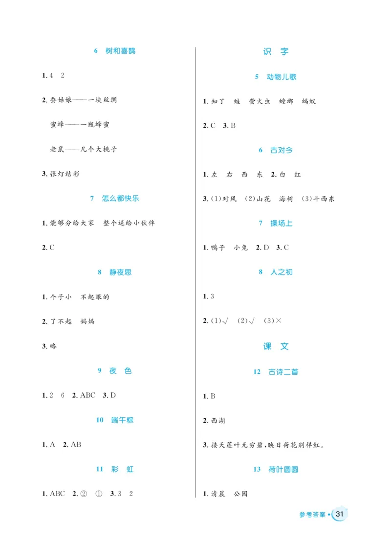 《黄冈名卷》同步小阅读-语文1年级下册（54RJ）_一年级上下册资料_小学一年级学习资料-25年更新版_1-02、小学一年级语文下册_3-6-2-2、练习题、作业、专项、试卷_部编（人教）版_电子册类
