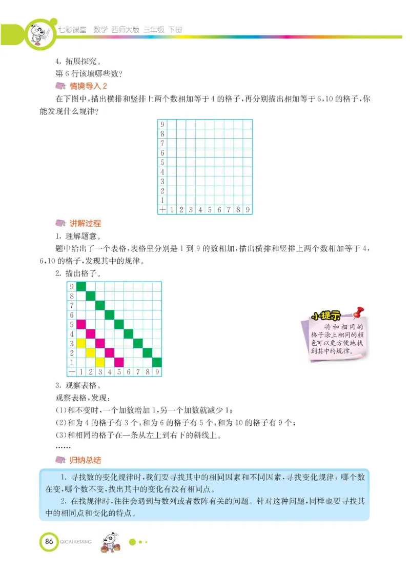 数学-西师大版三年级下册学生用书_三年级上下册资料_小学三年级学习资料-25年更新版_3-04、小学三年级数学下册_3-4-4、电子教材、课本、预习_西师大版