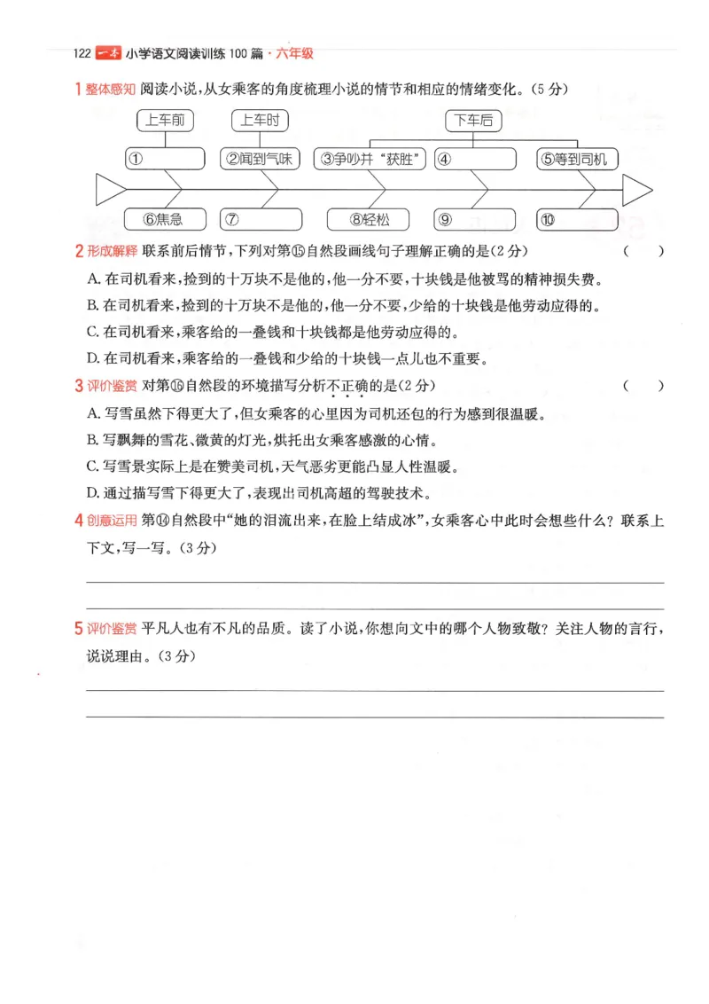 六年级25版《一本小学语文阅读训练100篇（第12版）》_25秋小学语数英习题试卷_语文_1-6年级25版《一本小学语文阅读训练100篇（第12版）》