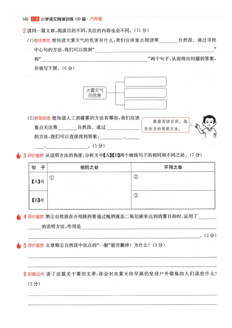 六年级25版《一本小学语文阅读训练100篇（第12版）》_25秋小学语数英习题试卷_语文_1-6年级25版《一本小学语文阅读训练100篇（第12版）》