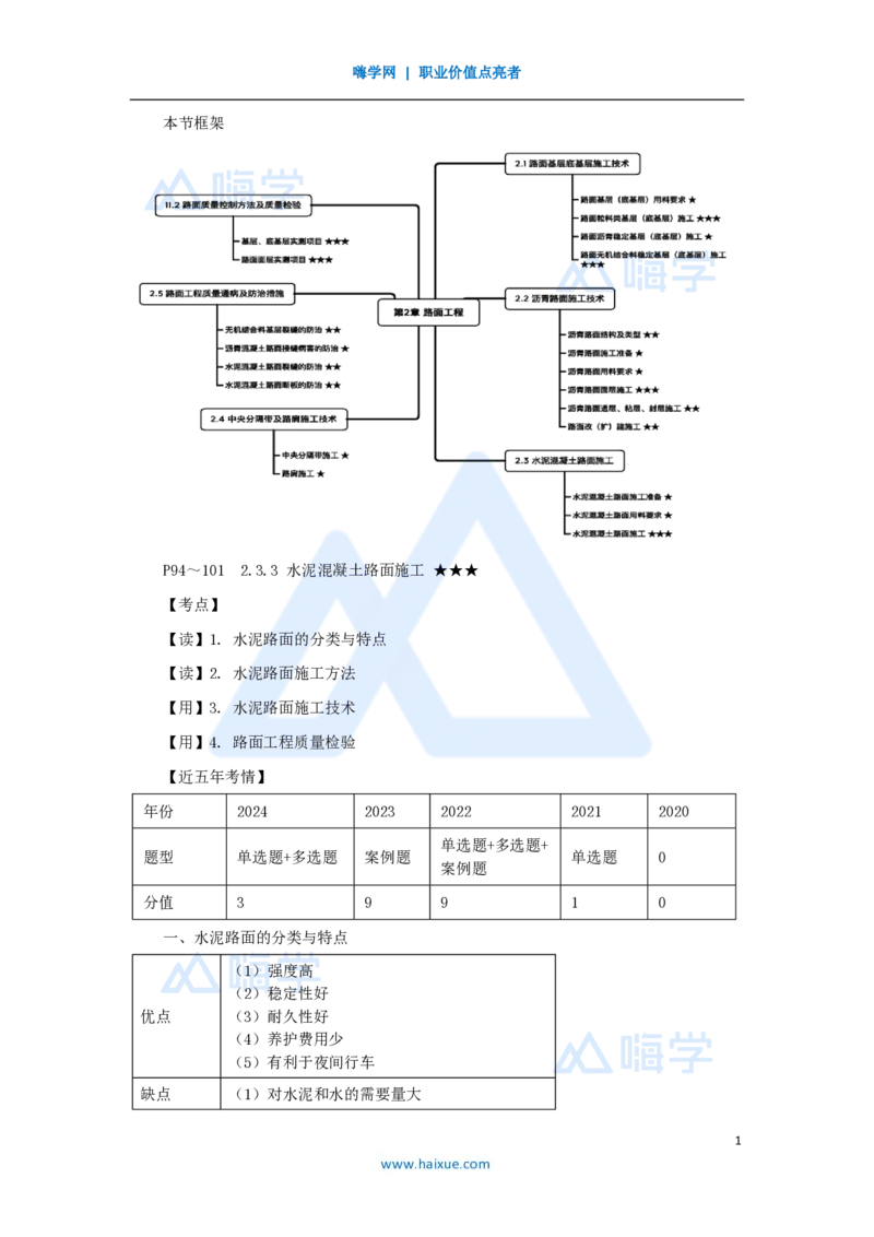 26.2025黄铃-3D实景通关-第一篇公路工程技术（25）水泥路面施工2_2026年一级建造师_2026年一建公路_2025年一建公路SVIP_02-基础精讲✿高端面授✿深度强化_讲义