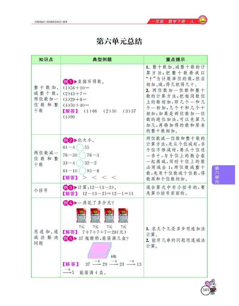 数学-人教版一年级下册教材全解精析_一年级上下册资料_小学一年级学习资料-25年更新版_1-04、小学一年级数学下册_1-4-3、课件、讲义、教案、教材讲解