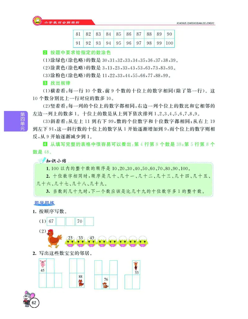 数学-人教版一年级下册教材全解精析_一年级上下册资料_小学一年级学习资料-25年更新版_1-04、小学一年级数学下册_1-4-3、课件、讲义、教案、教材讲解