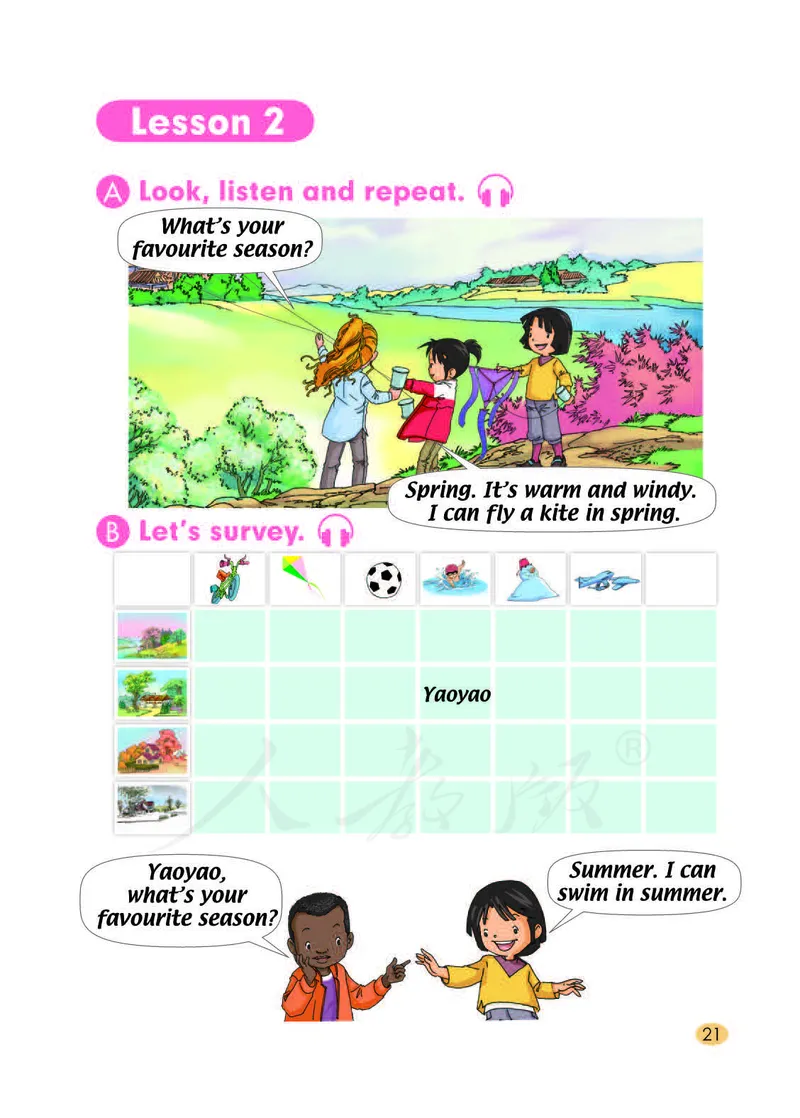 人教版（一年级起点）（主编：吴欣）二年级下册英语PDF电子课本_二年级上下册资料_小学二年级学习资料-25年更新版_2-06、小学二年级英语下册_2-6-3、电子教材、课本