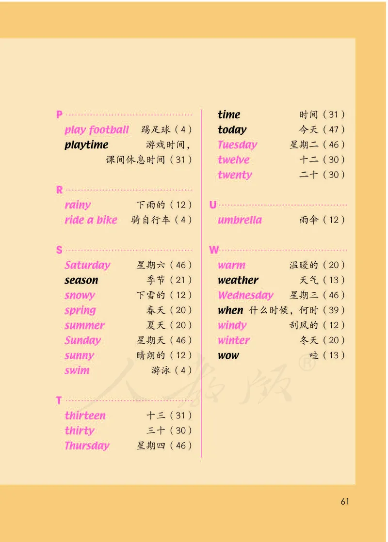 人教版（一年级起点）（主编：吴欣）二年级下册英语PDF电子课本_二年级上下册资料_小学二年级学习资料-25年更新版_2-06、小学二年级英语下册_2-6-3、电子教材、课本