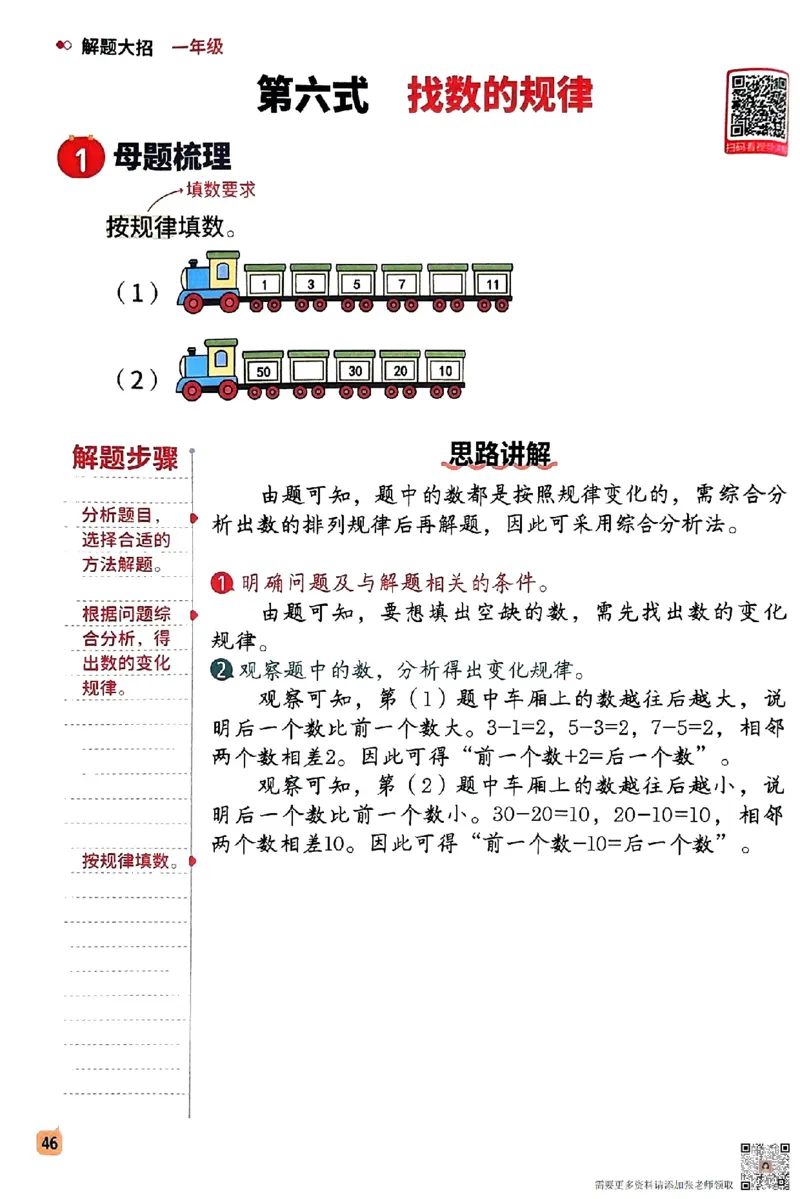 数学母题-解题大招-一年级上册练习册_一年级上下册资料_一年级上册小红书同款资料_一年级(1)