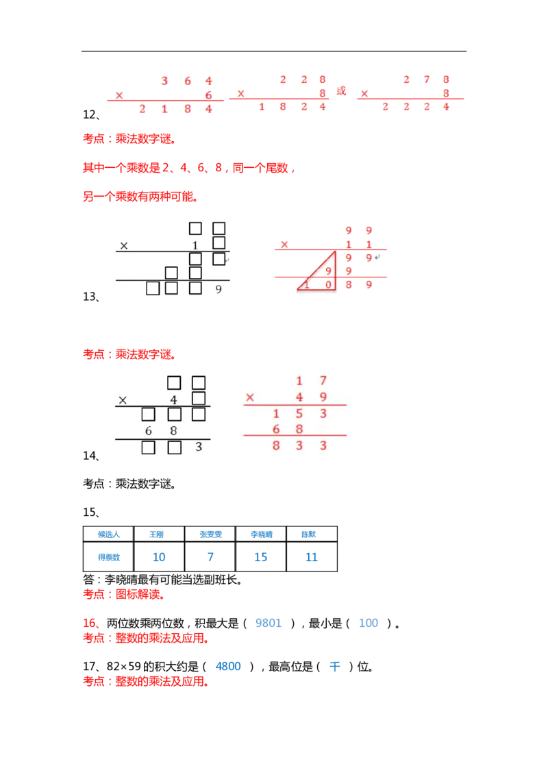 小学数学3年级上册精选100题_三年级上下册资料_小学三年级学习资料-25年更新版_3-03、小学三年级数学上册_3-3-2、练习题、作业、试题、试卷_通用