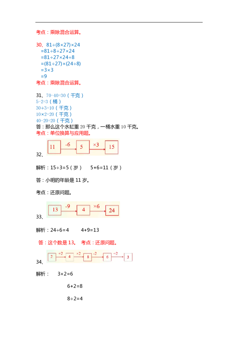 小学数学3年级上册精选100题_三年级上下册资料_小学三年级学习资料-25年更新版_3-03、小学三年级数学上册_3-3-2、练习题、作业、试题、试卷_通用
