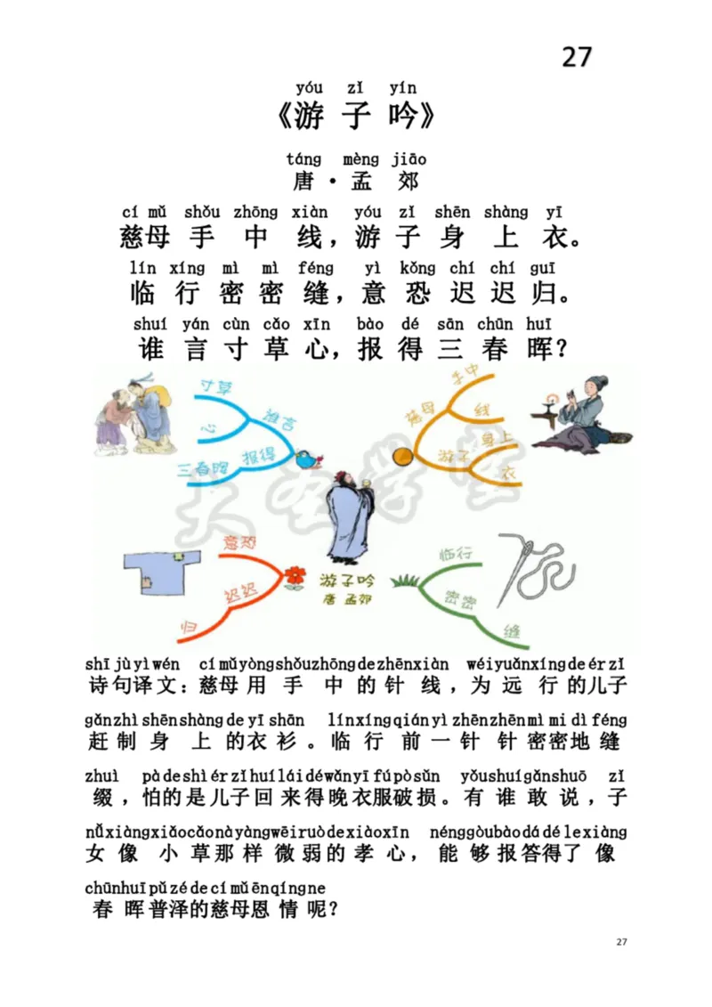 小学生必背75首古诗注音思维导图版_一年级上下册资料_小学一年级学习资料-25年更新版_1-00、幼小衔接_幼小衔接国学启蒙篇