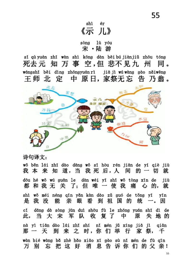小学生必背75首古诗注音思维导图版_一年级上下册资料_小学一年级学习资料-25年更新版_1-00、幼小衔接_幼小衔接国学启蒙篇