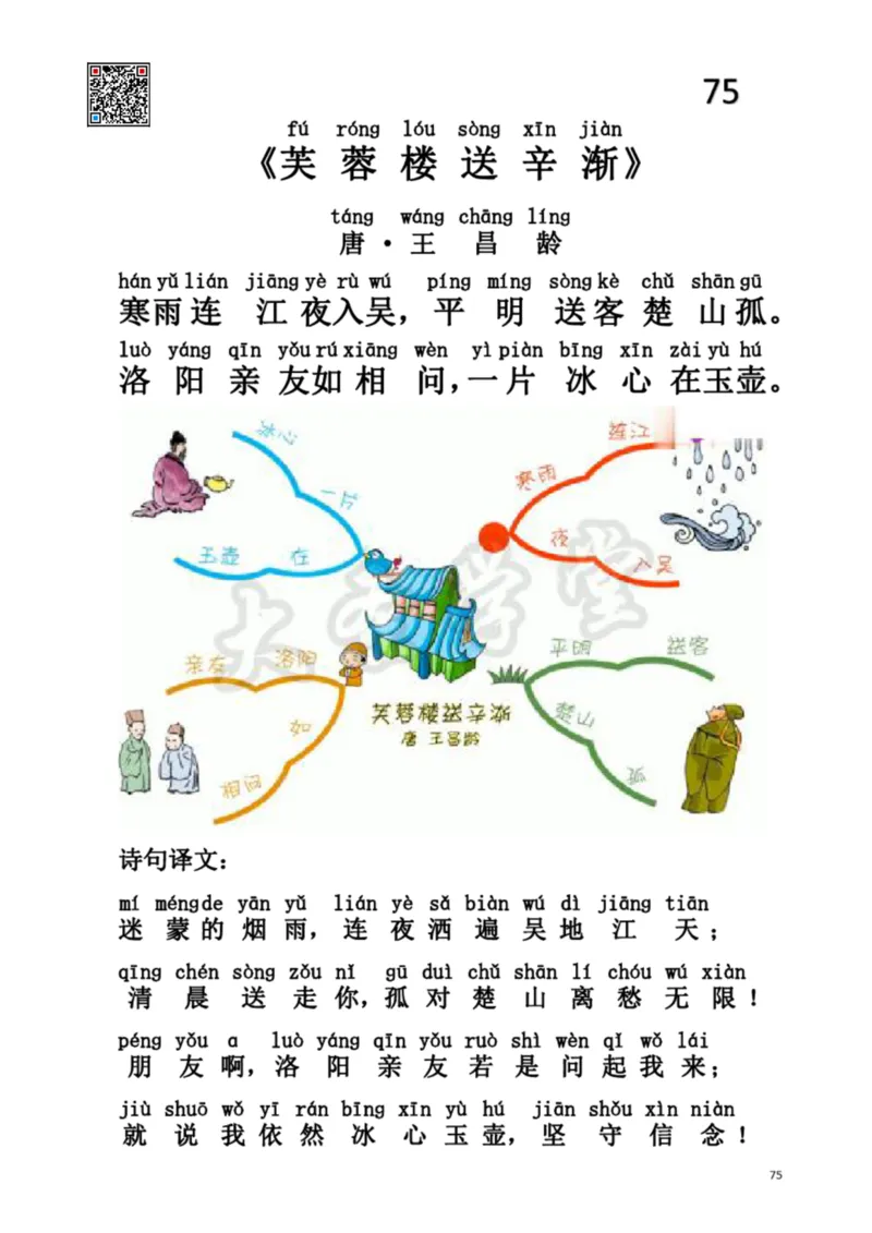 小学生必背75首古诗注音思维导图版_一年级上下册资料_小学一年级学习资料-25年更新版_1-00、幼小衔接_幼小衔接国学启蒙篇