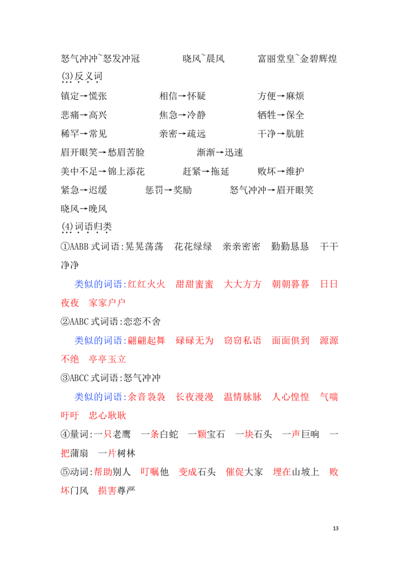 人教小学语文5上知识点归纳总结_小学语文一至六年级上下册电子版PDF单元知识点考试重点难点解析_知识点归纳总结人教小学语文5上