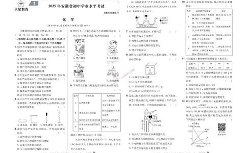 2026《中考化学45套》安徽_45套中招_2026《中考化学45套》安徽