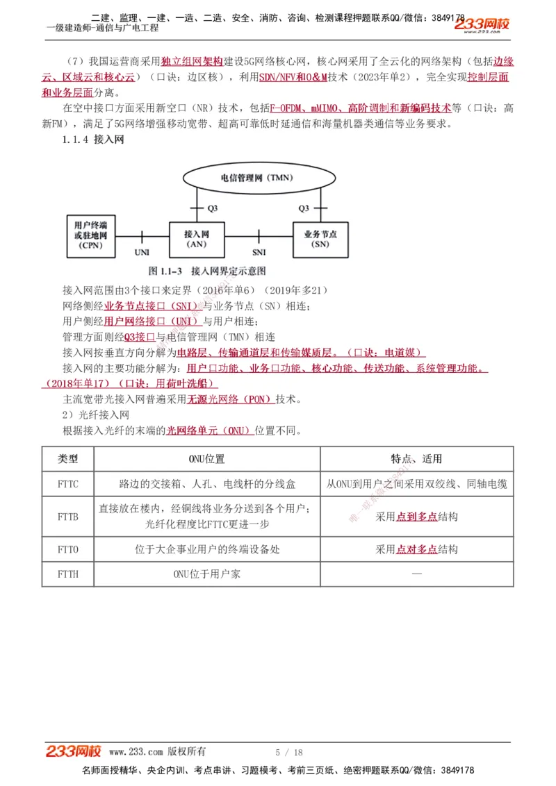 1-2_2026年一级建造师_2026年一建通信_2025年一建通信SVIP_04-冲刺串讲✿考点强化✿小灶集训_02-通信《高频考点班》杨鹏233推荐
