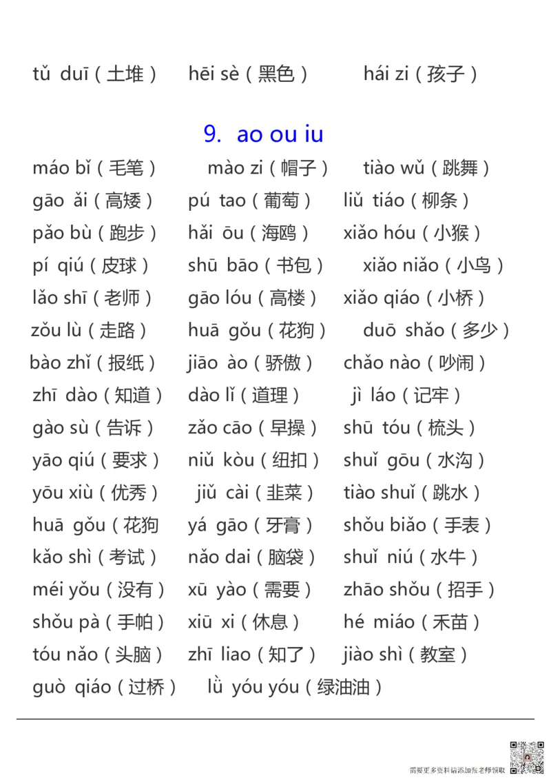 拼音表与拼音拼读大全(1)(1)_一年级上下册资料_一年级上册小红书同款资料_一年级上册资料