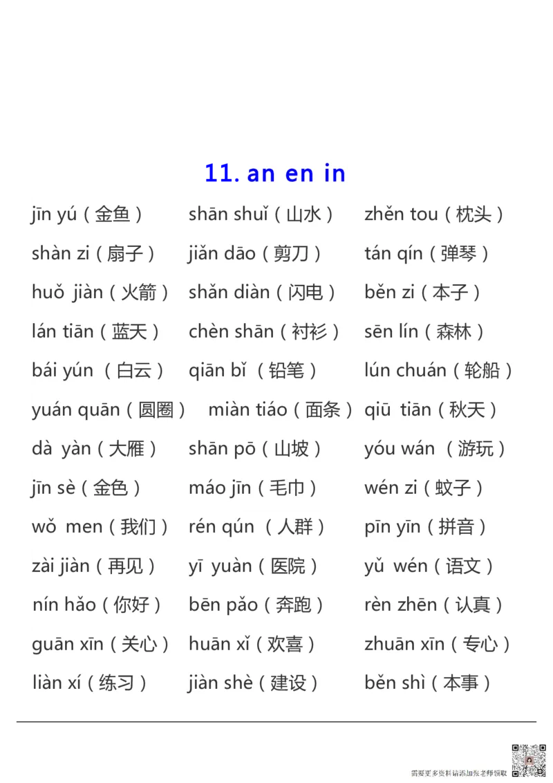 拼音表与拼音拼读大全(1)(1)_一年级上下册资料_一年级上册小红书同款资料_一年级上册资料