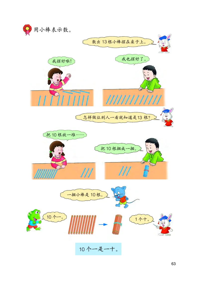 冀教版一年级上册数学PDF电子课本_一年级上下册资料_小学一年级学习资料-25年更新版_1-03、小学一年级数学上册_冀教版_08、电子教材