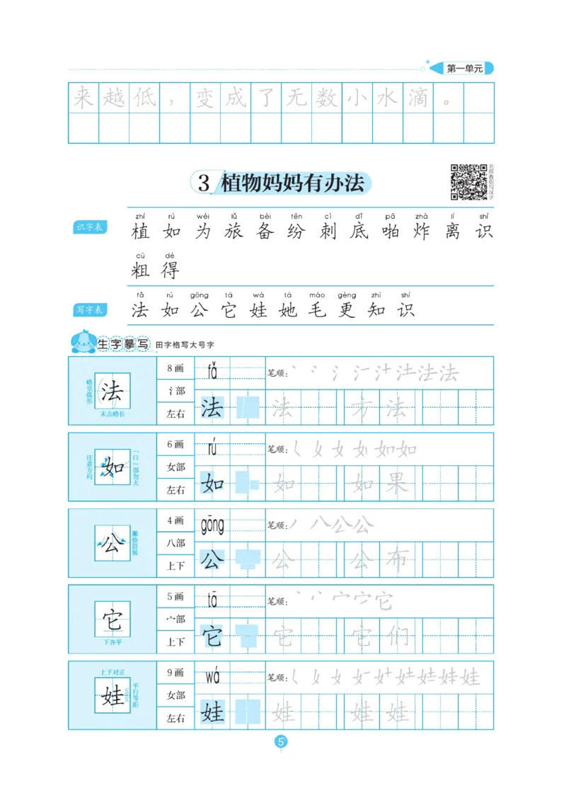 二（上）语文默写《随堂规范汉字贴》_二年级上下册资料_小学二年级学习资料-25年更新版_2-01、小学二年级语文上册_2-1-5、字贴、书写、晨读_语文默写合集