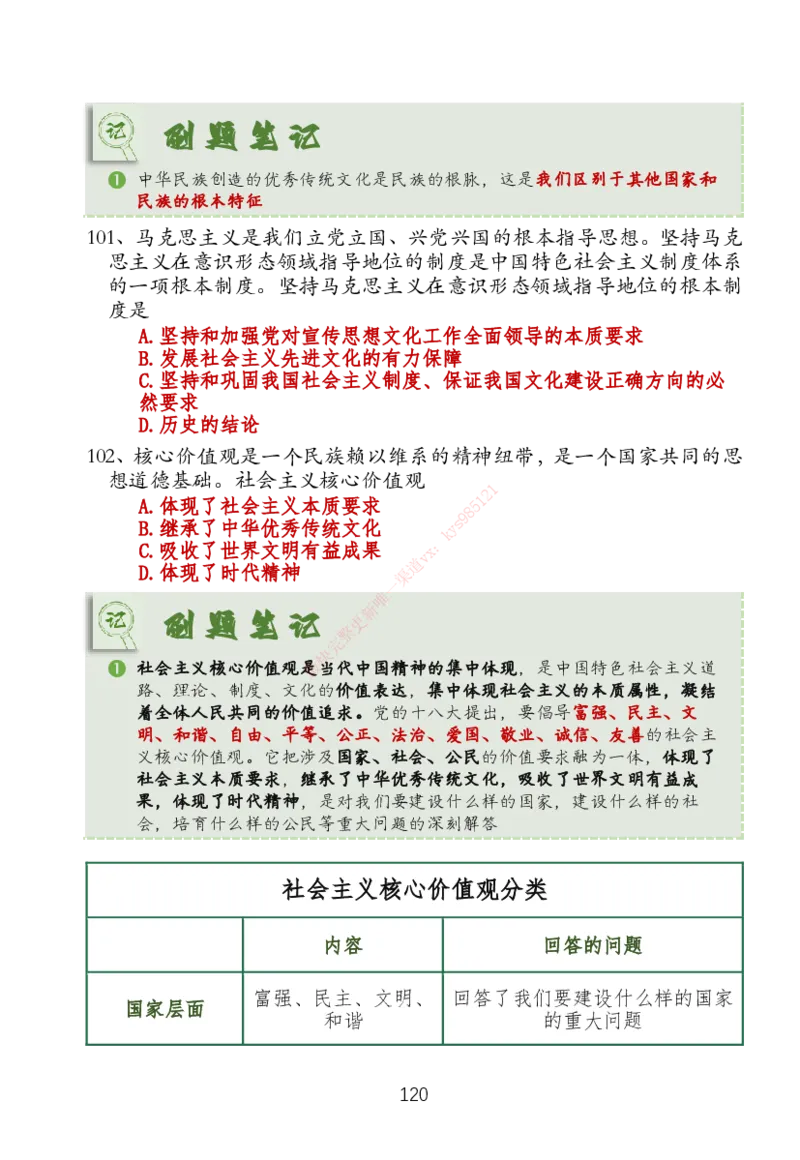 大李子刷题笔记新思想-一套搞定_2026考公资料_（49）政治理论合集_政治理论合集_2025考研政治_11.大李子_04.&rdquo;一套搞定&ldquo;速成班_05.新思想