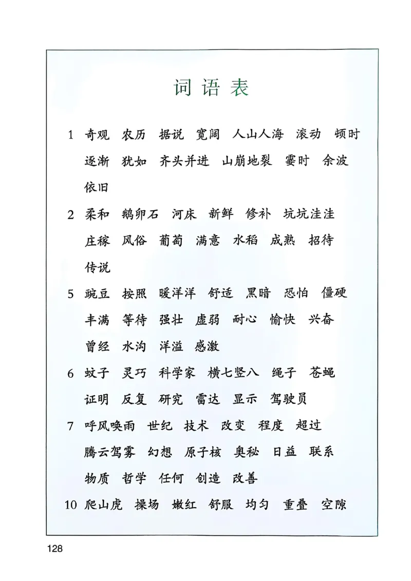 四上语文《课堂笔记》_2025秋《课堂笔记预习课》语文1-6