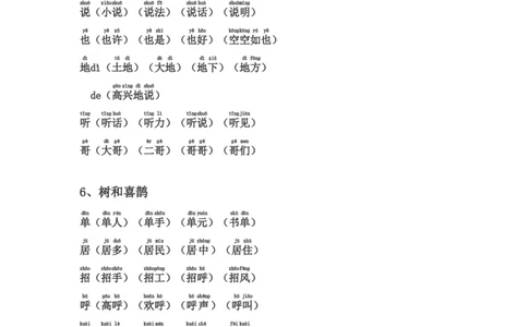 一年级下册生字表组词(含注音声调全)_一年级上下册资料_小学一年级学习资料-25年更新版_1-02、小学一年级语文下册_3-6-2-1、复习、知识点、归纳汇总_部编（人教）版_拼音生字