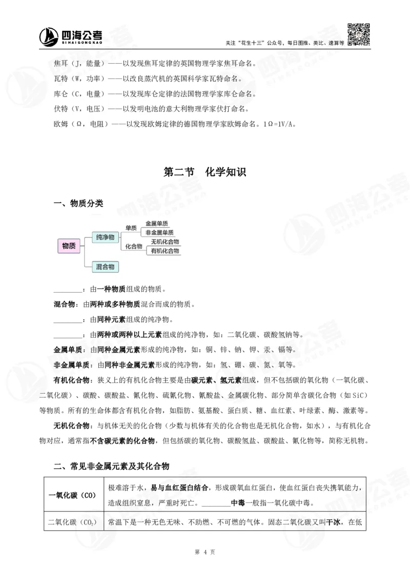 四海常识判断背诵手册汇总-更新至29节_2026考公资料_（01）花生十三_01系统班（2026版）花生十三旗舰班（行测+申论）_常识判断_背诵手册