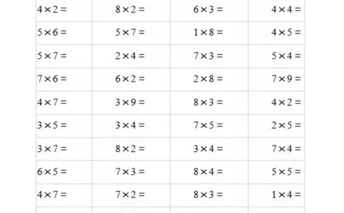 二（上）数学乘法口算题卡1_二年级上下册资料_小学二年级学习资料-25年更新版_2-03、小学二年级数学上册_2-3-2、练习题、作业、试题、试卷_通用_精品专项练习（通用）