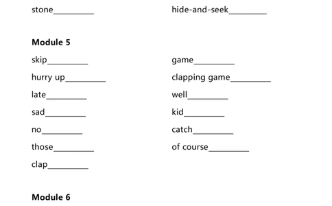 外研一起二下单词默写表_二年级上下册资料_二年级语数英上下册学习资料_3-7-6、小学二年级英语下册_外研版一起点_6、专项练习