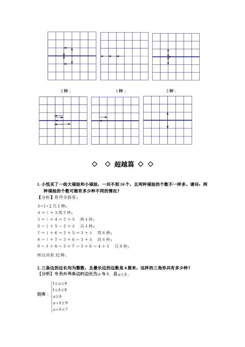 数学三年级第12讲枚举法二（教师版+学生版，含详细解析）全国通用_小学数学思维训练电子版举一反三奥数逻辑拓展专项图解强化_三年级