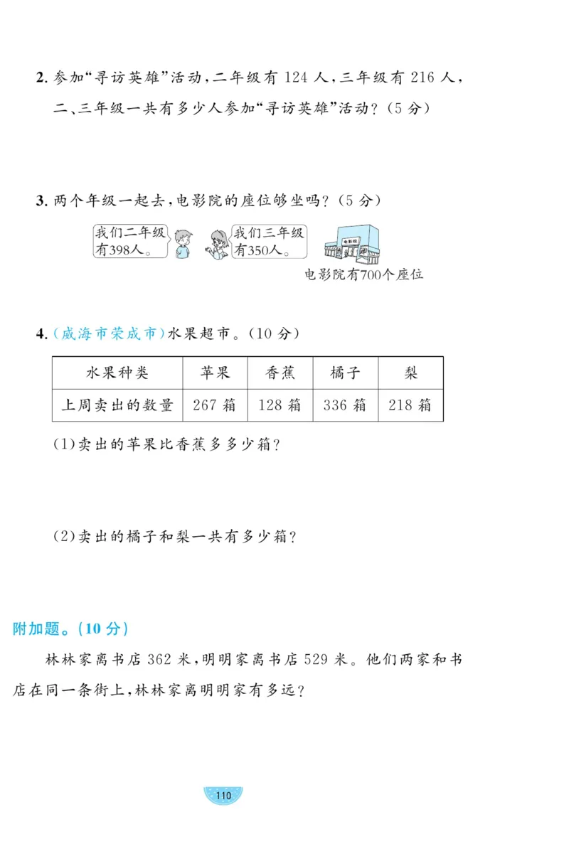 《黄冈名师天天练》试卷-数学2年级下册（54QD）_二年级上下册资料_小学二年级学习资料-25年更新版_2-04、小学二年级数学下册_2-4-2、练习题、作业、试题、试卷_青岛54_电子册类