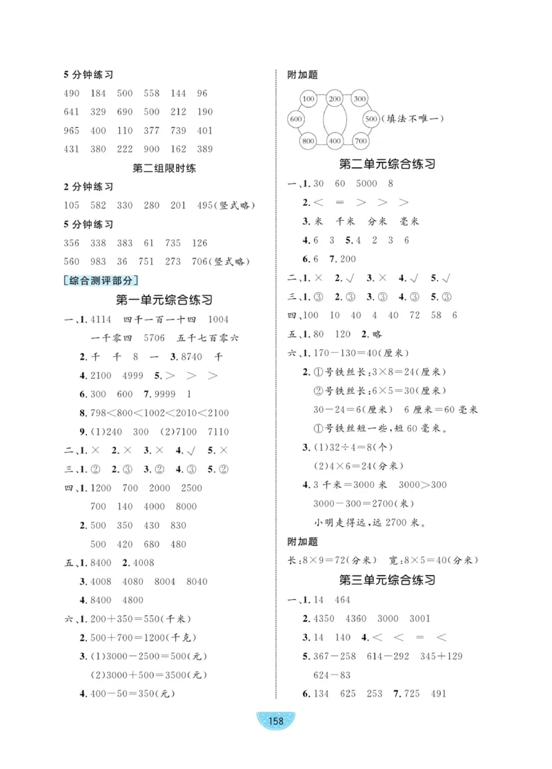 《黄冈名师天天练》试卷-数学2年级下册（54QD）_二年级上下册资料_小学二年级学习资料-25年更新版_2-04、小学二年级数学下册_2-4-2、练习题、作业、试题、试卷_青岛54_电子册类